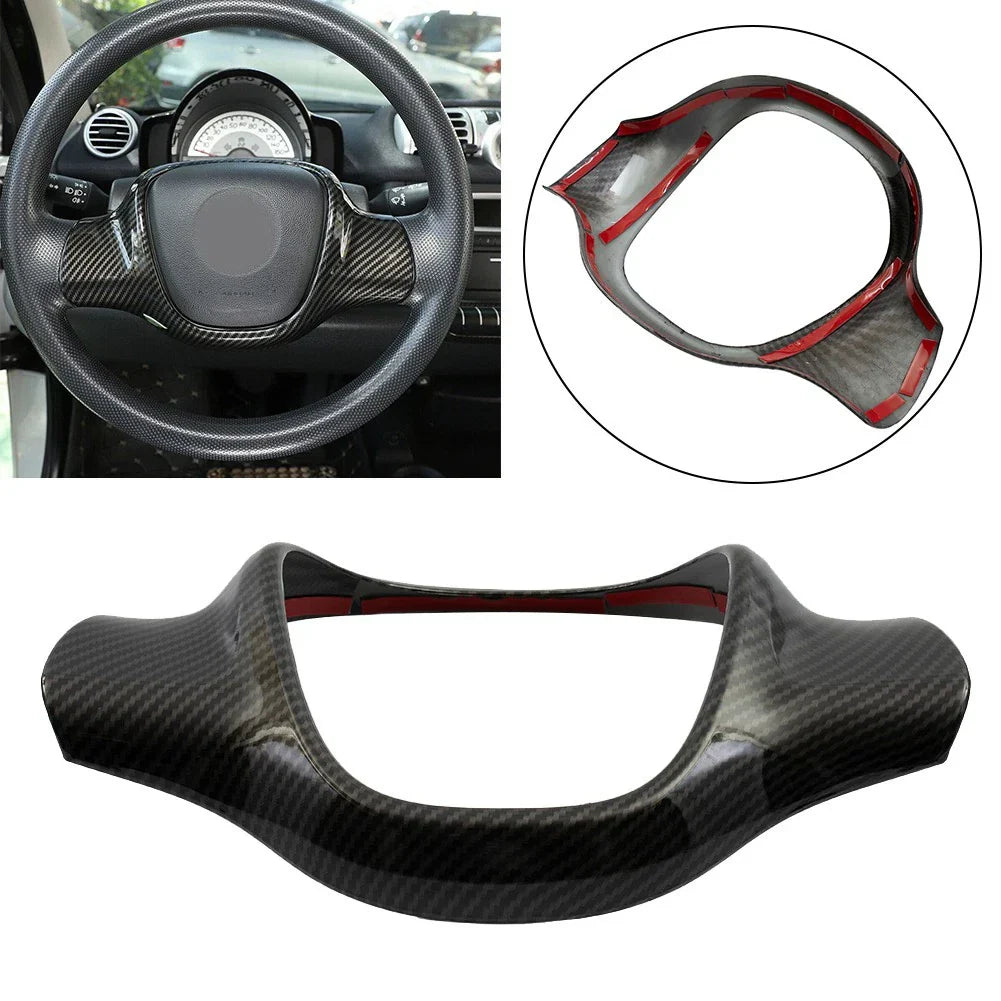 Steering Covers Aggressive Styling with Carbon Fiber Look for Smart Cars