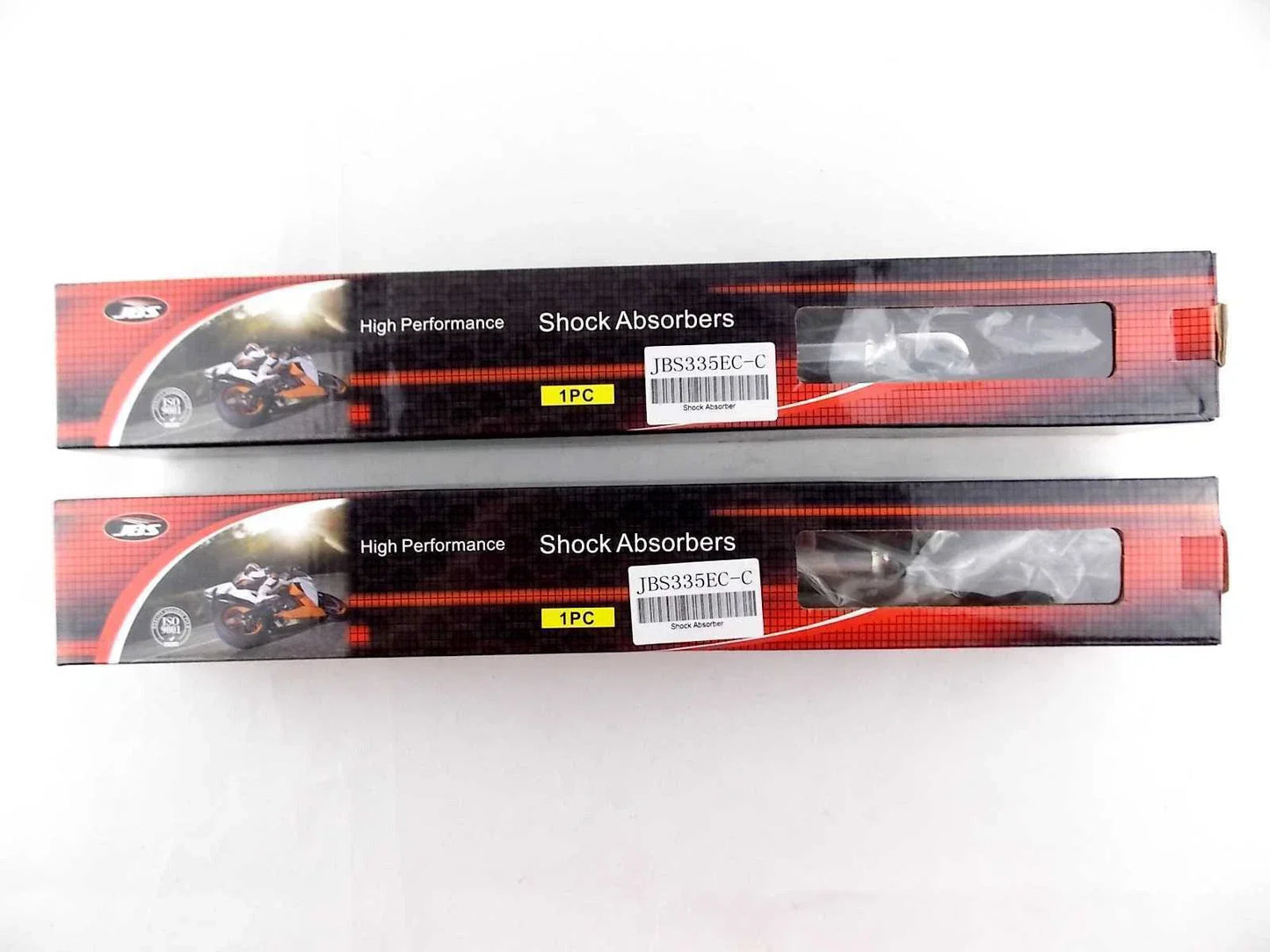 335mm JBS Chrome Rear Shock Absorbers for Suzuki GSX750 Katana