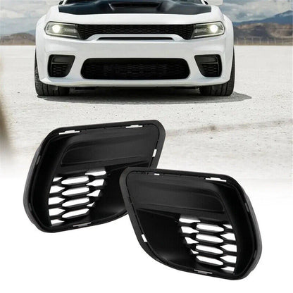 Fog Light Lamp Cover Bezel Trim  Left & Right for Dodge Charger (2015-2021)