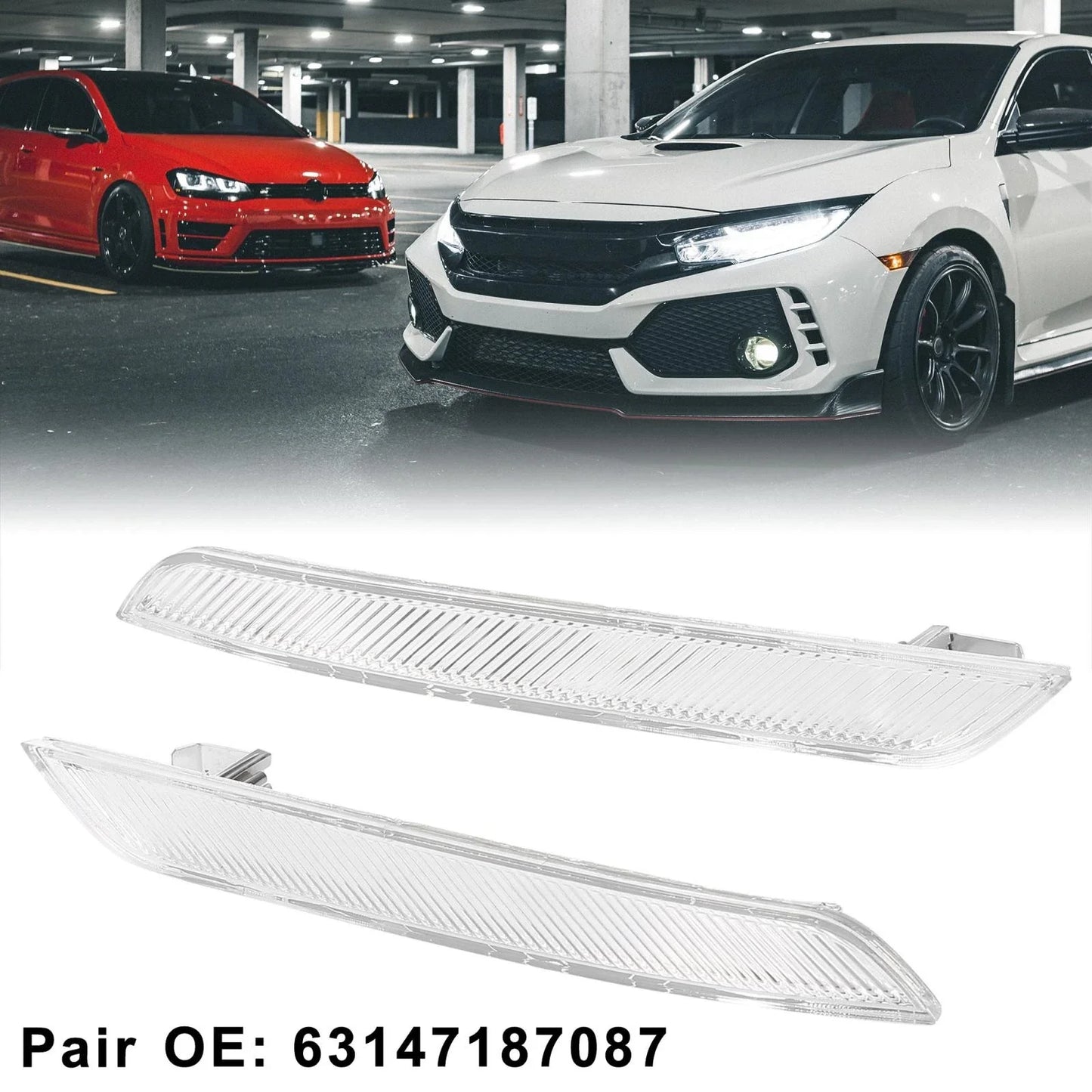 Front Bumper Reflector Pair for BMW X6