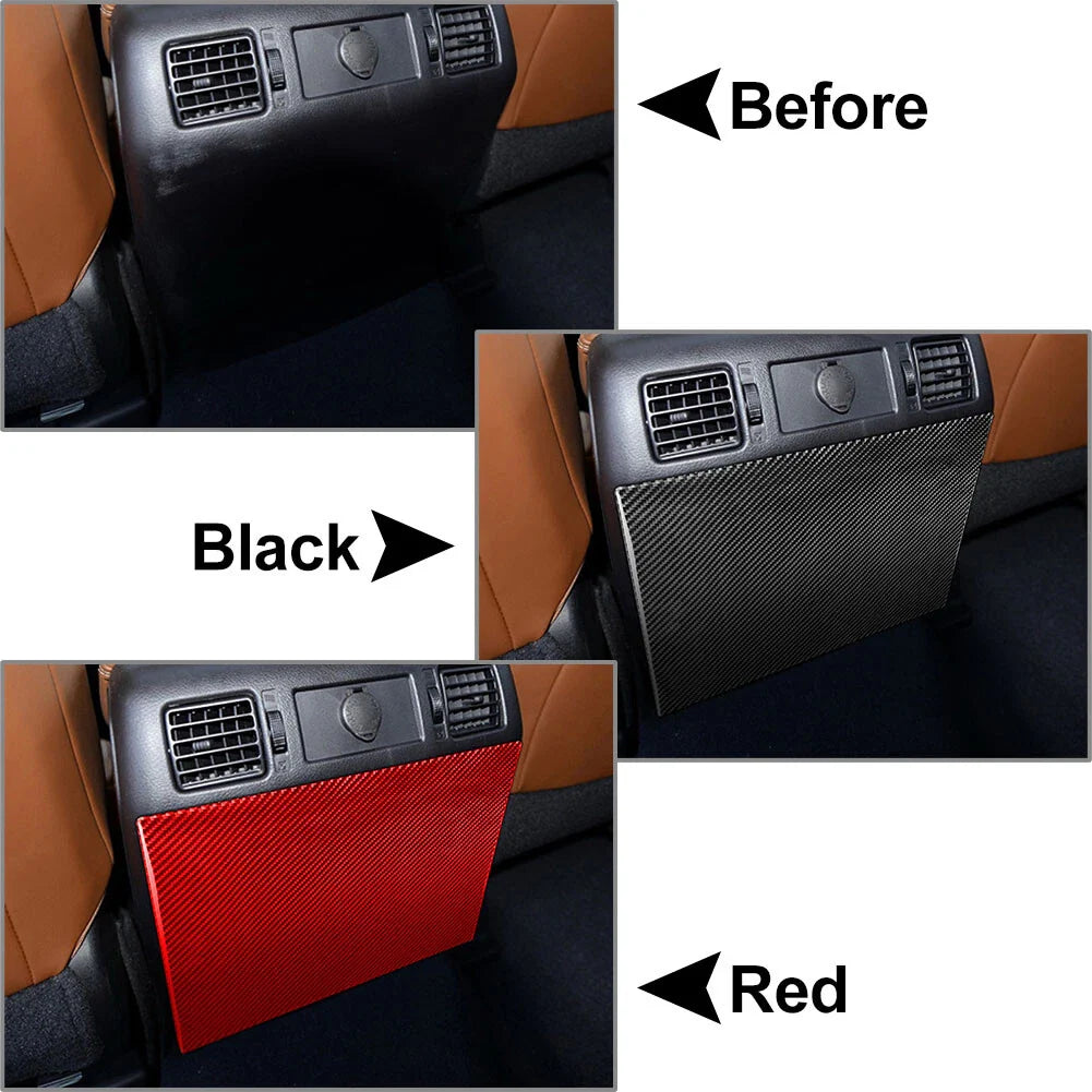 Carbon Fiber Rear Seat Anti-Kick Panel Trim for Toyota Tundra (2014-2021)