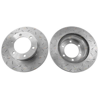 2 x Front Slotted Disc Brake Rotors for Surf Hilux KZN185 VZN185 (1995–2002)