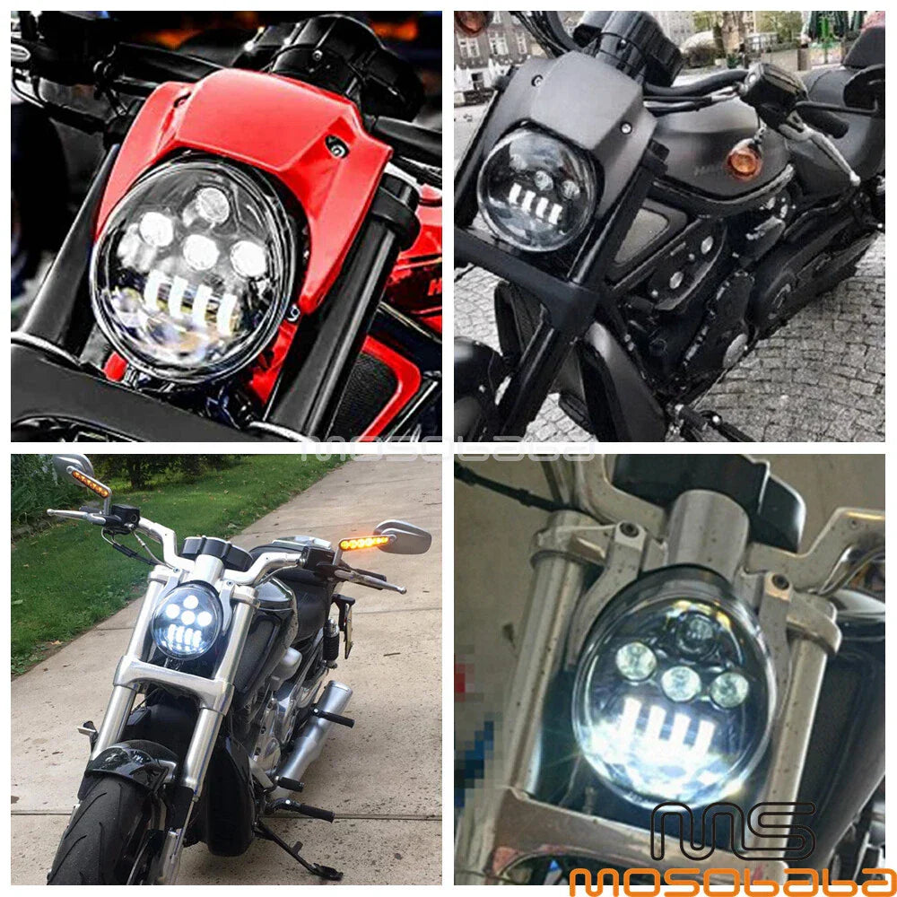DOT Approved LED Headlight Kit for Harley-Davidson V-Rod (2002-2017)