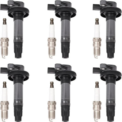 6Pcs Ignition Coils with Spark Plugs for Lincoln Ford Explorer F150 Mustang