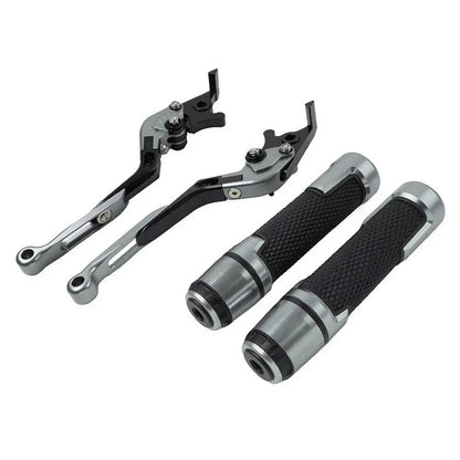 Folding Extendable Brake Clutch Lever Grip Set for Kawasaki Ninja ZX-6