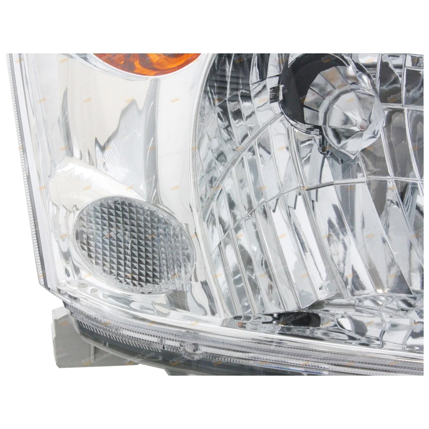 LH+RH / Pair / Chrome Headlights for Toyota Prado 120 Series (2002–2009)