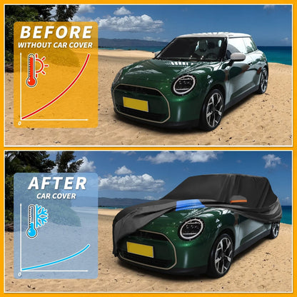 Car Cover 210D-PU Waterproof All Weather for BMW Mini Cooper (2002 - 2021)