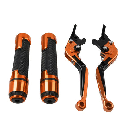 Orange Extendable Brake Clutch Levers Grips Set for BMW G310R G310GS (2017-2023)
