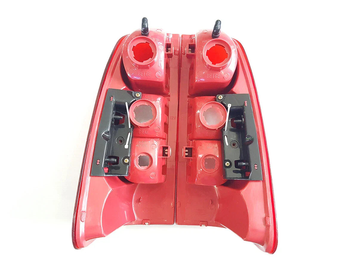 Pair of RED/CLEAR Tail Light Lamps for Holden Rodeo Colorado D-Max (2007-2011)