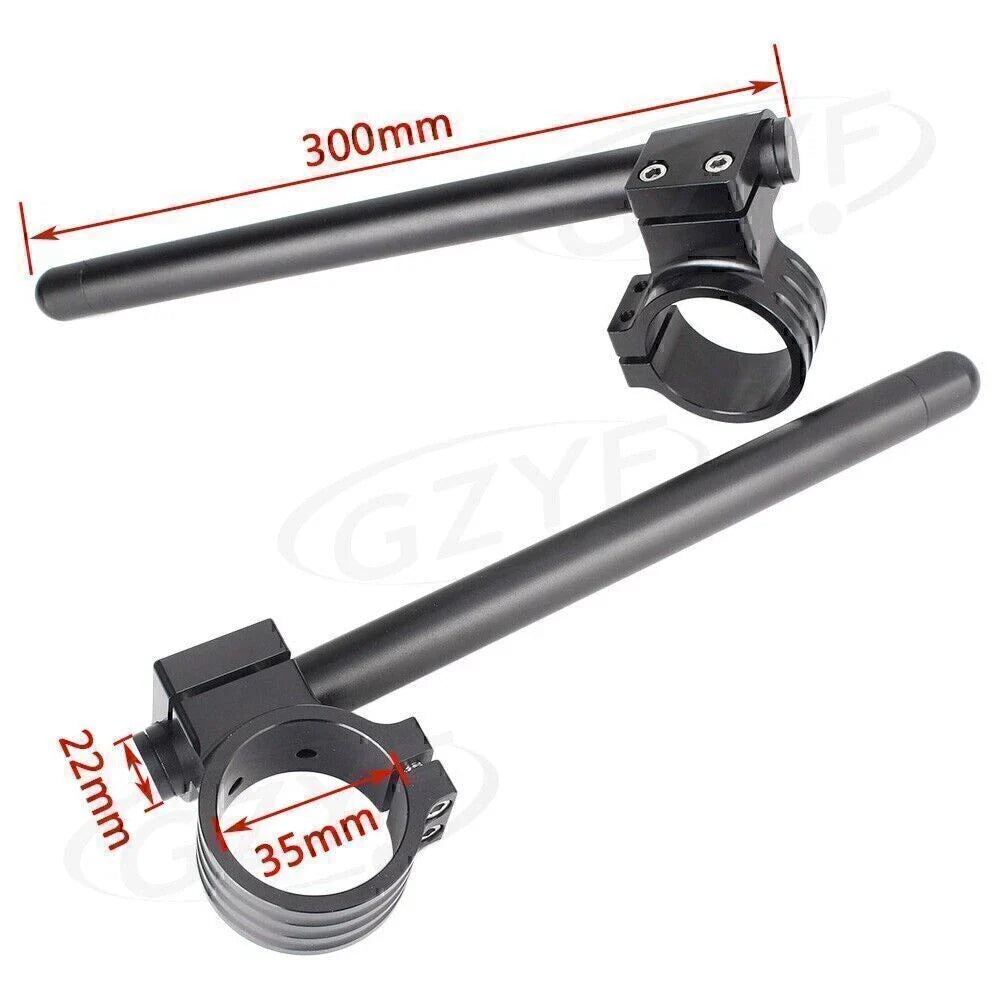 35mm Clip On Handlebar Fork Tubes - Universal for Moto
