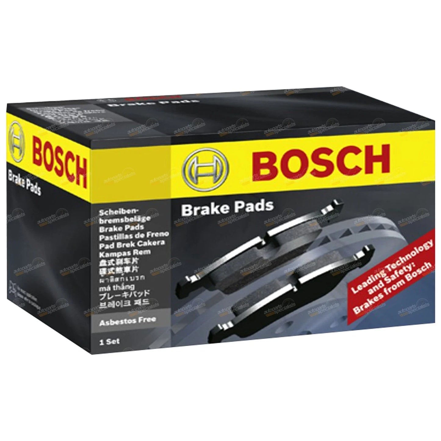 Front Disc Brake Pad Set 1.8L for Ford Spectron (1984 - 1987)