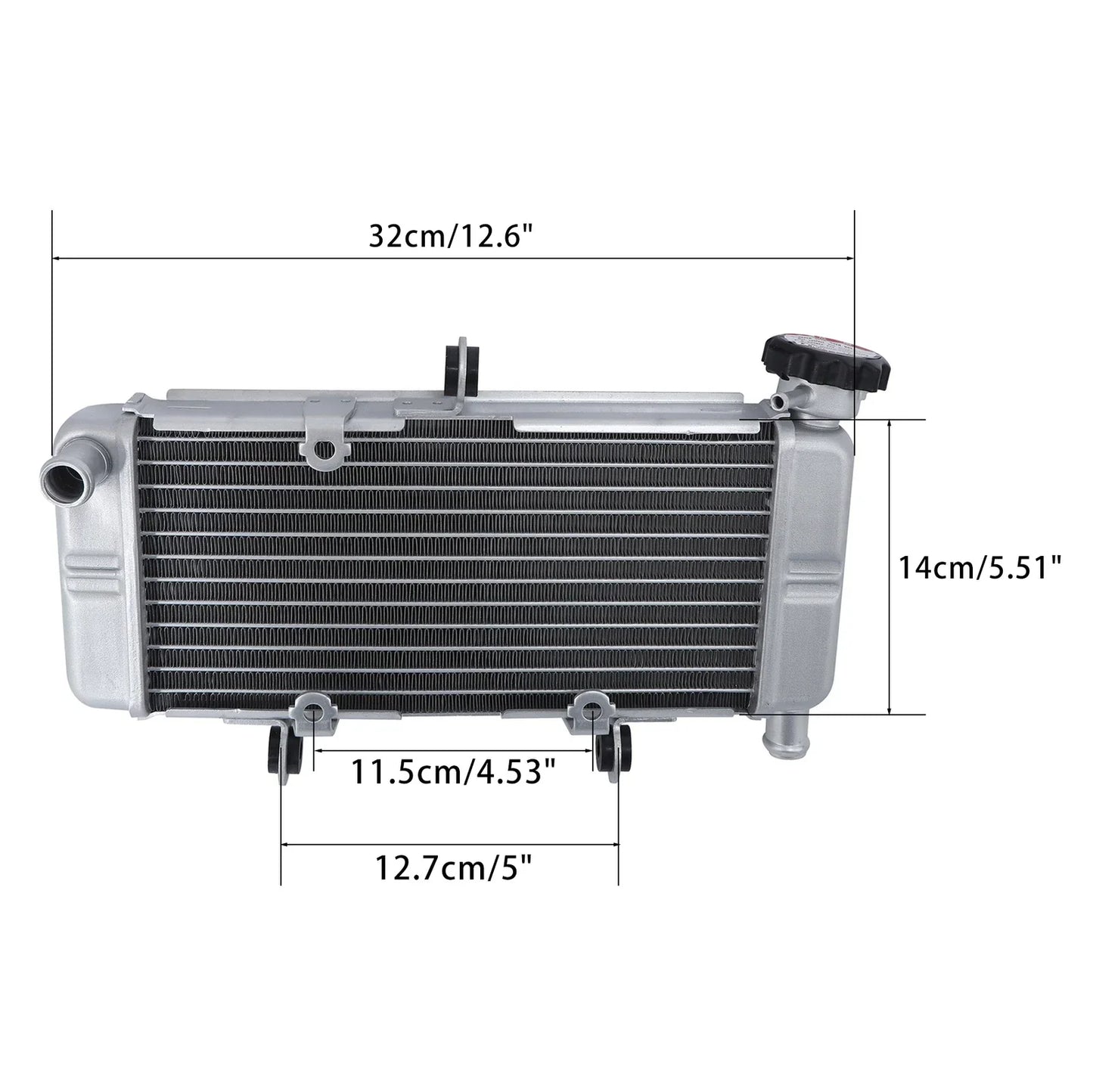 Silver Radiator Cooler for Honda CB300F CBR300R (2015-2018)