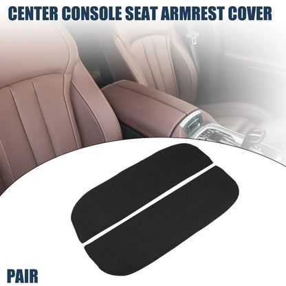 1 Pair Armrest Protector Cover Pad for BMW X5 X6 (2010-2018) Neoprene Black