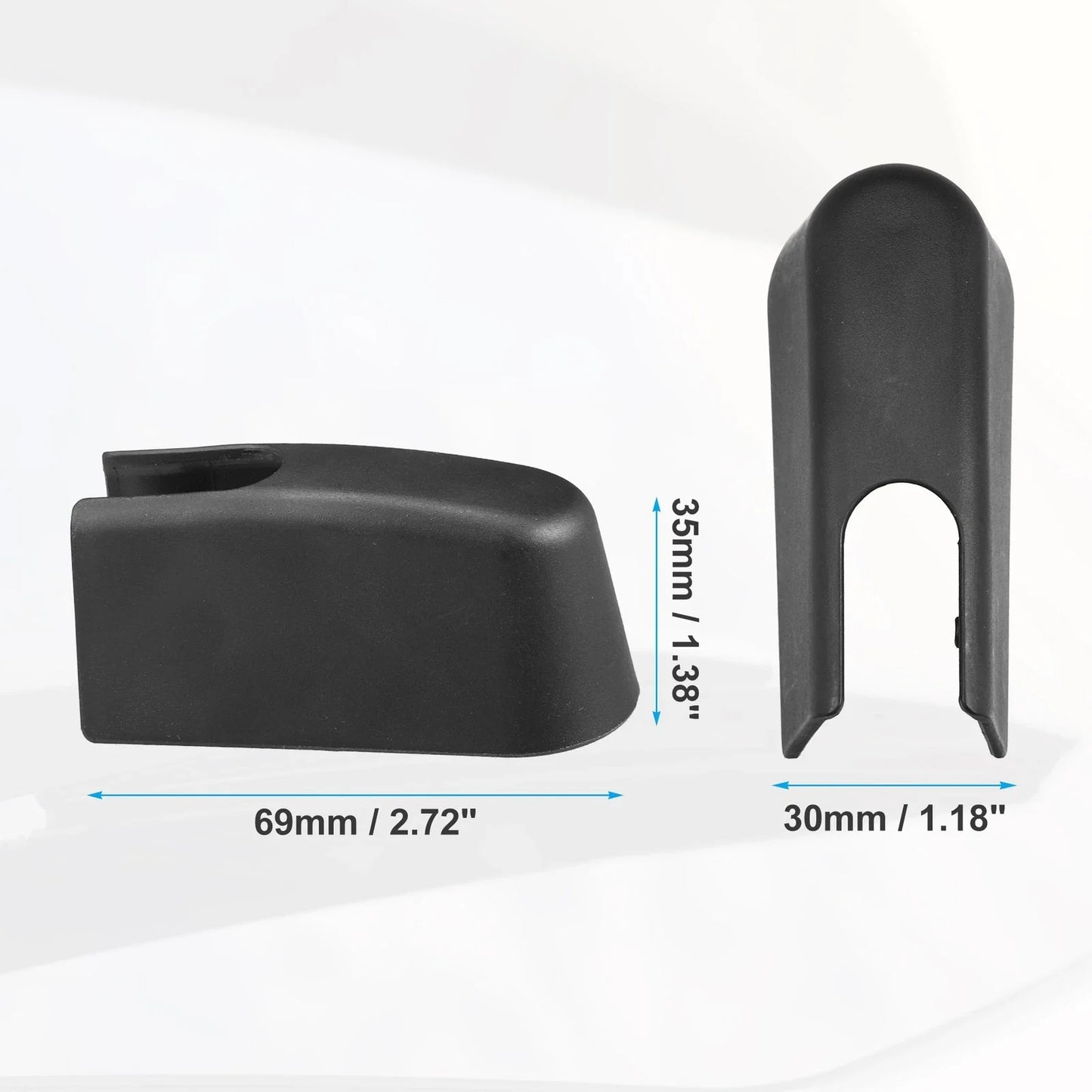 Rear Windshield Wiper Arm Nut Cap Black for BMW X3 (2018-2024)