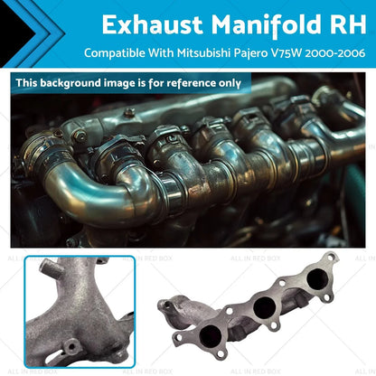 Exhaust Manifold RH for Mitsubishi Pajero V75W 3.5 Long Wagon (2000-2006)