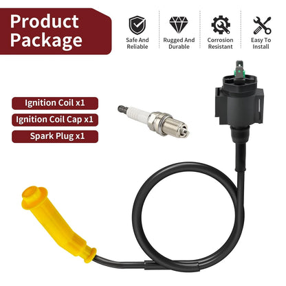 Ignition Coil & Spark Plug for Honda Foreman 500 TRX 500 FA FGA PFA (2005–2014)