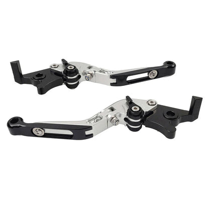 CNC Silver Extendable Brake Clutch Levers for Kawasaki ZX10R/RR/KRT/SE (16-20)