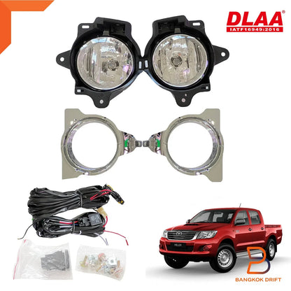 Fog Light for Toyota Hilux Ute (2011-2014) - E4 DLAA Chrome Trim