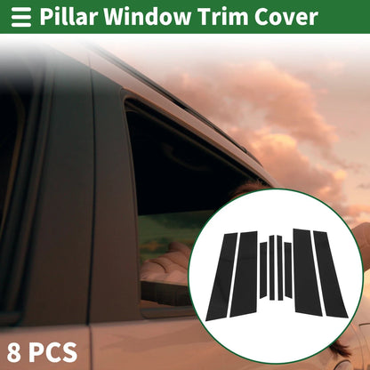 Door Pillar Window Trim 8 x for BMW X4 Black (2019 - 2024)
