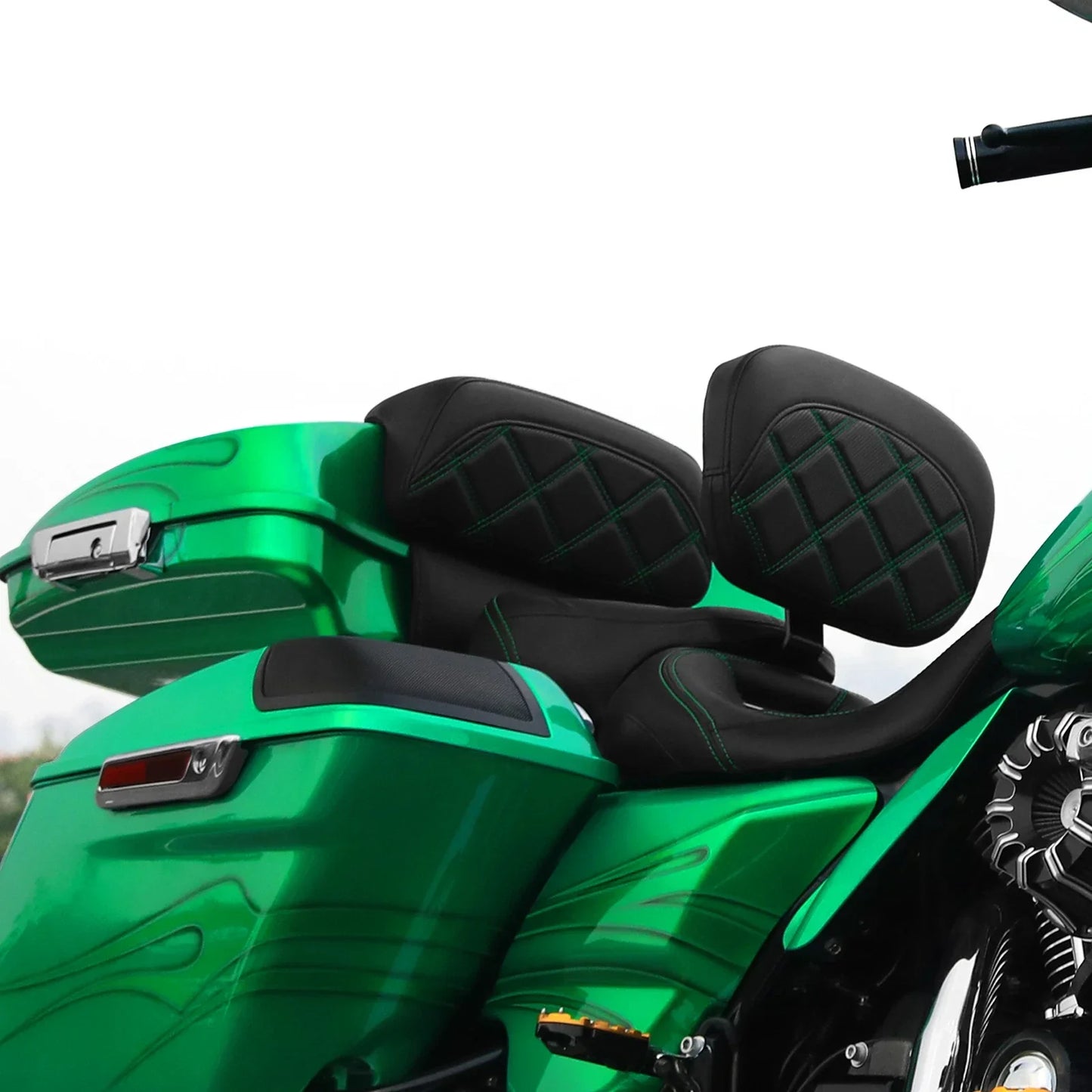Driver Passenger Seat Backrest Pad for Harley CVO Street Glide (2014-2023)