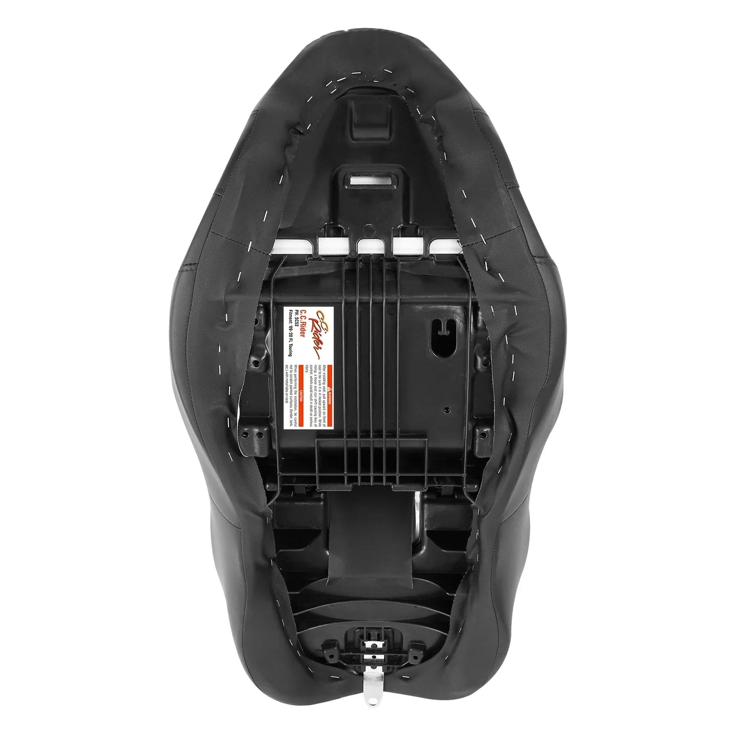 Black Driver Passenger Seat for Harley Touring Electra Tri Glide (2009-2023)