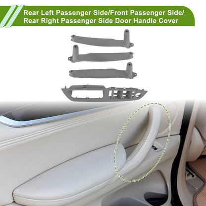 Door Panel Handle Pull Trim Cover for BMW X5 E70 Gray (2007-2013)