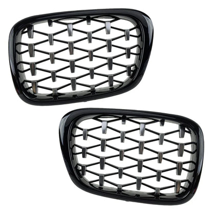 2 x Diamond Style Front Grille for BMW E39 5 Series M5 (1997-2003)