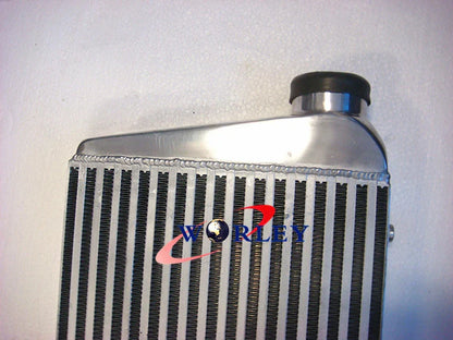 Universal Intercooler 450x300x70mm + 3" Aluminium Piping + Silicone Hose Blue