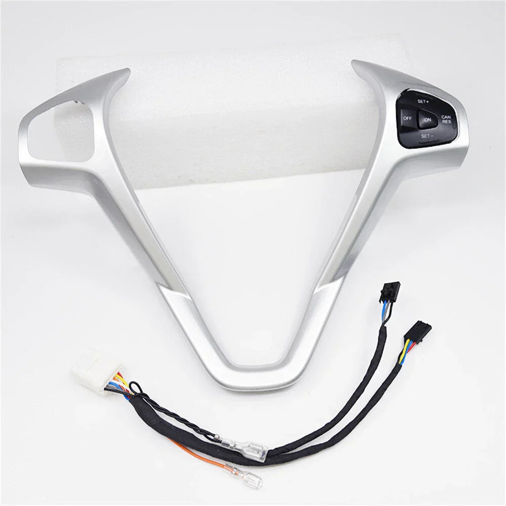 Steering Wheel Trim + Right Switch Button for Ford Fiesta MK7 MK8 Ecosport (2013)