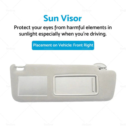 RH Sun Visor for Toyota Prado TRJ120 RZJ120 LJ120 GRJ120 KZJ120 KDJ120 (2003-2009)