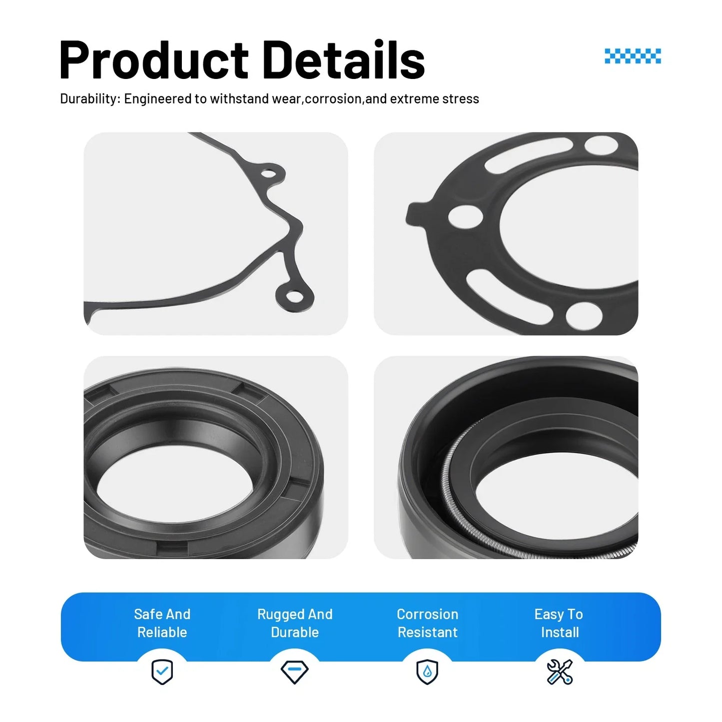 Engine Gasket Set Top End Gaskets Seals Rebuild Kit for Honda CR80R (1992–2002)