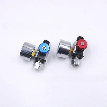 2 x Universal G1/4 Paint Spray Gun Regulator Gauge for All Vehicles
