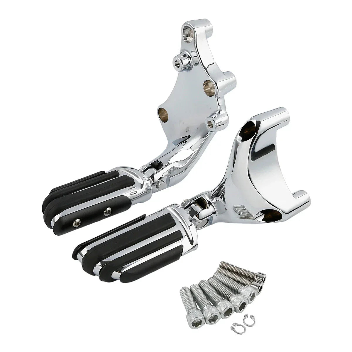 Chrome Passenger Footpeg Mount Bracket for Harley Sportster 883 1200 (14-22)