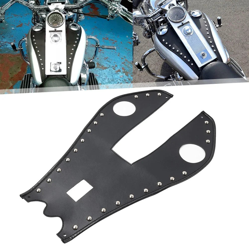 Rivet Style Fuel Tank Pad Cover for Harley Road King FLHRC FLHR (2004-2023)
