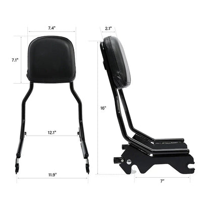 Upright Sissy Bar Backrest Docking Hardware for Harley Sport Glide (2018-2025)