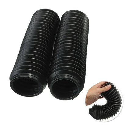 2 x Motorcycle Rubber Fork Gaiters Protector Shock Front Boots for CQR Model
