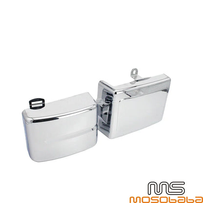 Chrome ABS Side Battery Cover Panels for Harley Wide Glide FXDWG FXDB Dyna (06-17)