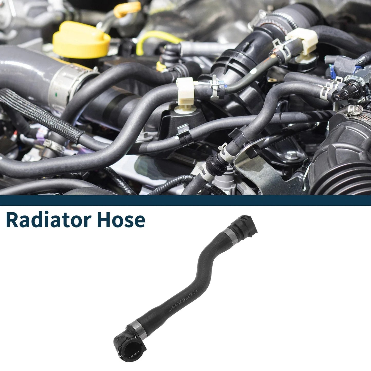 Radiator Hose for BMW 750i V8 4.4L Coolant Pipe (2009 - 2015)