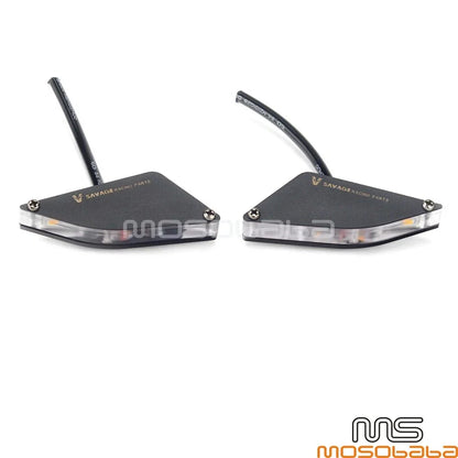 LED Turn Signal Mirror Blocks for Ducati Panigale V4 V2 2018-2021 Black