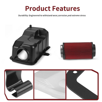 Air Filter Box & Lid & Clip & Seal Kit for Polaris Sportsman 450 (2006–2007)