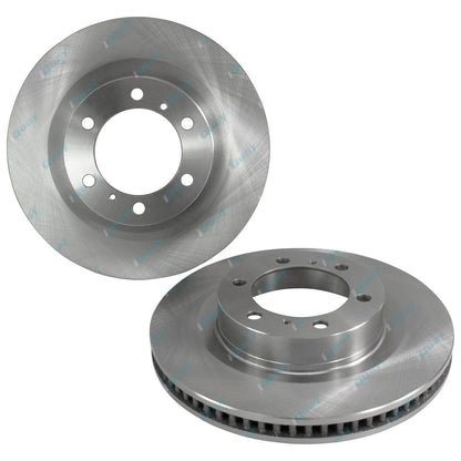 2 Front Brake Rotors + Pads for Toyota Prado KDJ150R 4cyl 3.0L 1KD-FTV 2009~2015