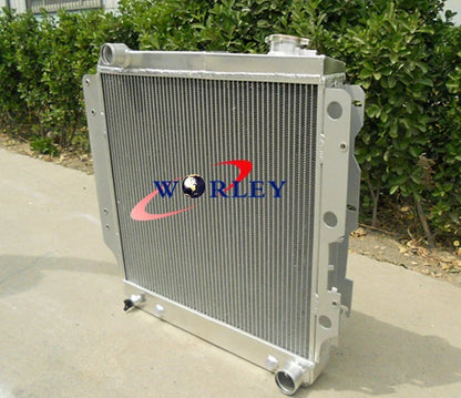Aluminum Radiator & Fan for Jeep Wrangler YJ, TJ, Chevy Engine (1987-2006)