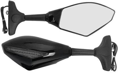 LED Turn Signal Rear View Mirrors for Yamaha YZF R6 R3 R1 (2006-2023)