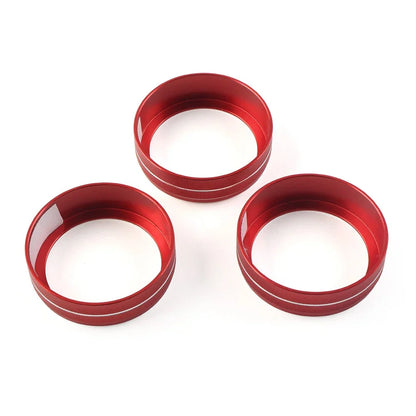 3 x AC Climate Control Knob Covers for VW Golf Jetta Tiguan Passat Atlas (2006-2023)