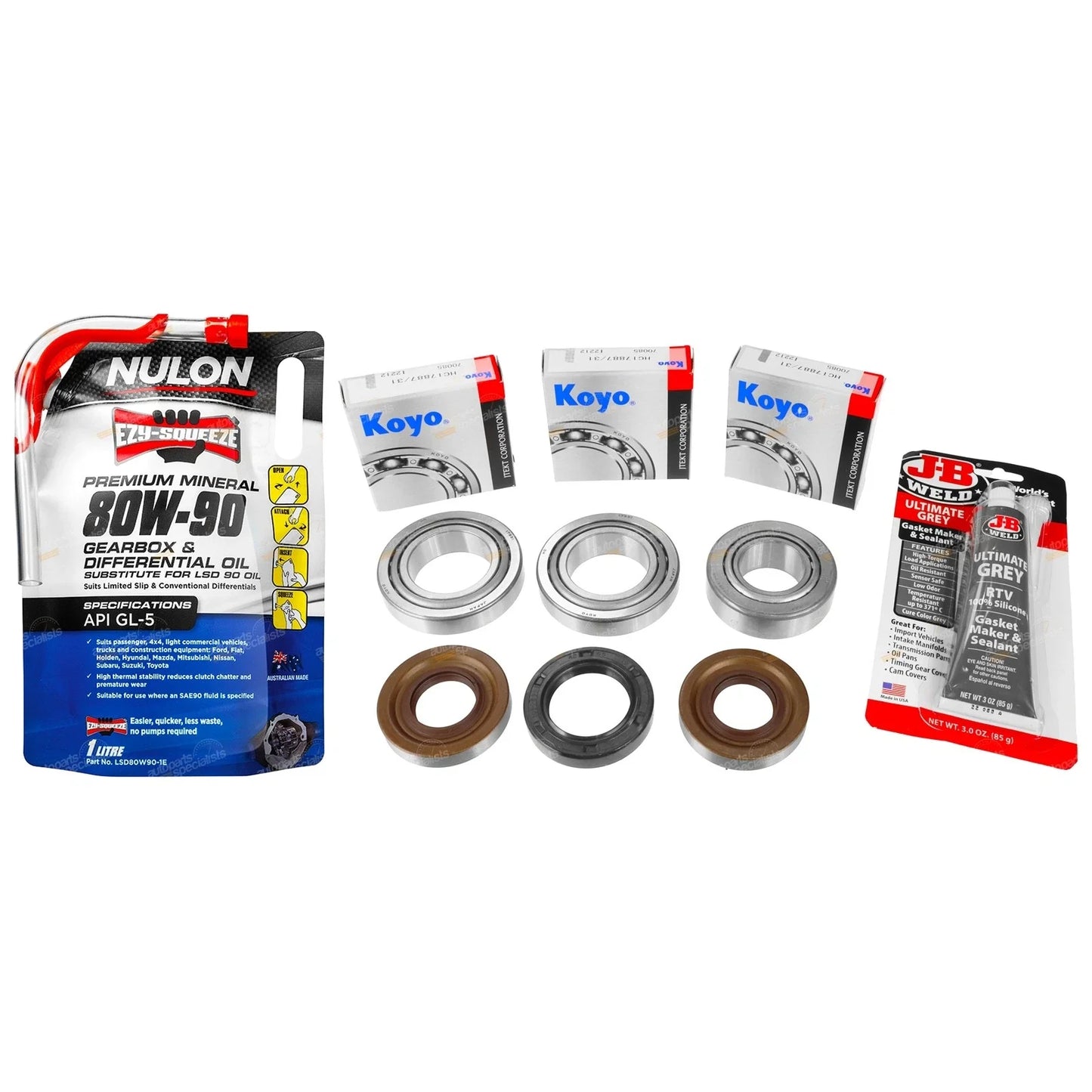 Front Diff Bearings, Seal & Oil Kit for Mitsubishi Triton (96-06)