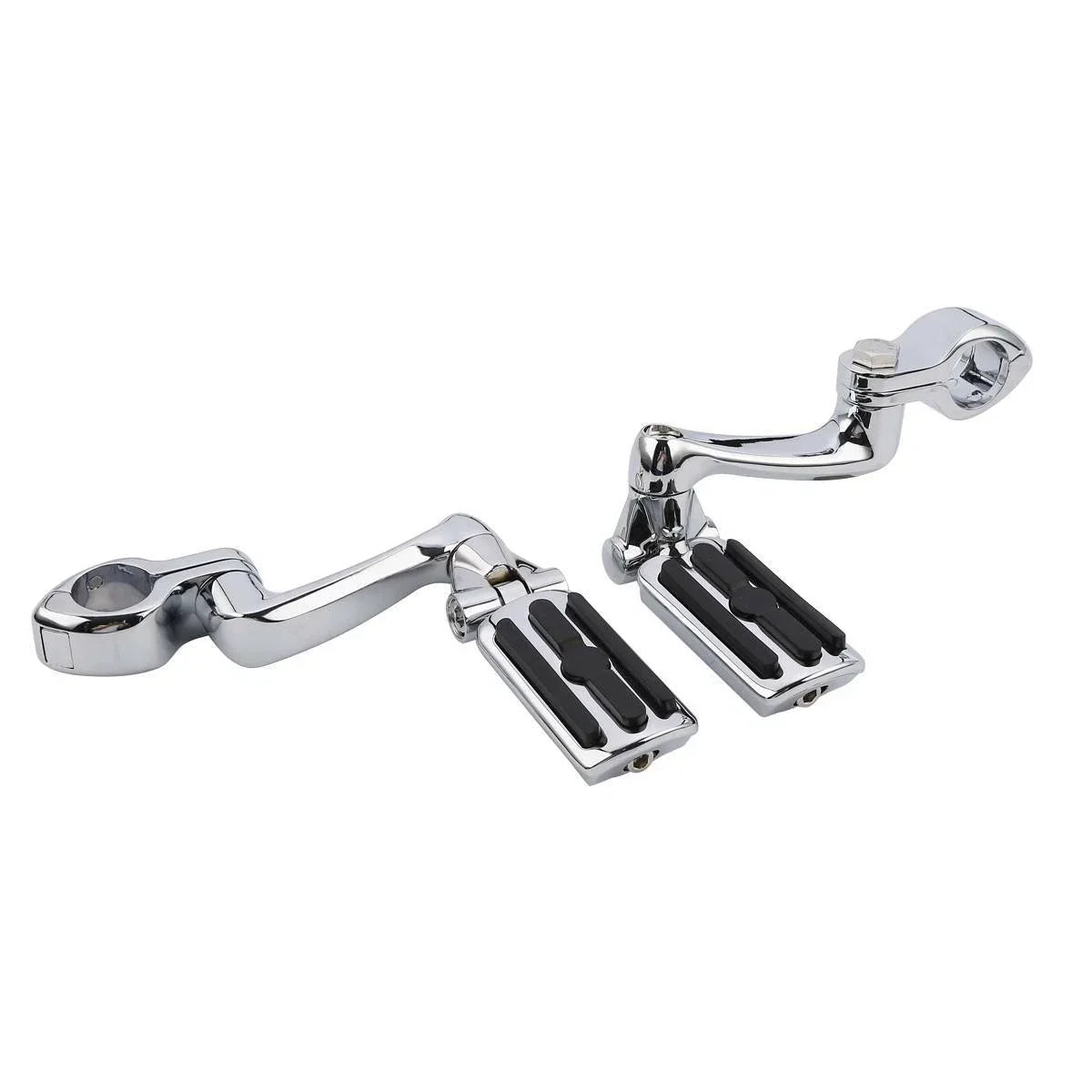 32mm Footpegs 360° Adjustable Long Mount Clamp 1-1/4in for Highway Bars