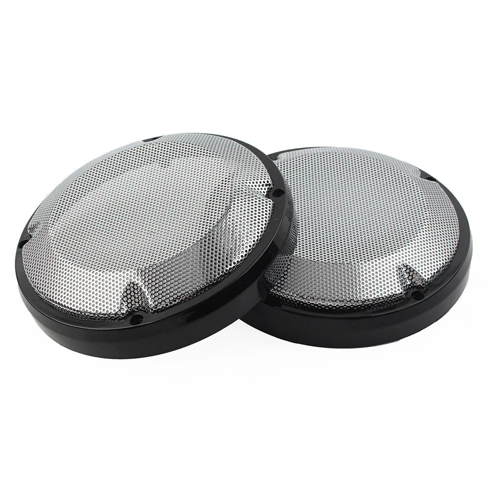 6.5" Saddlebag Lid Speaker Grill Covers for Harley Touring Electra Glide (83-20)