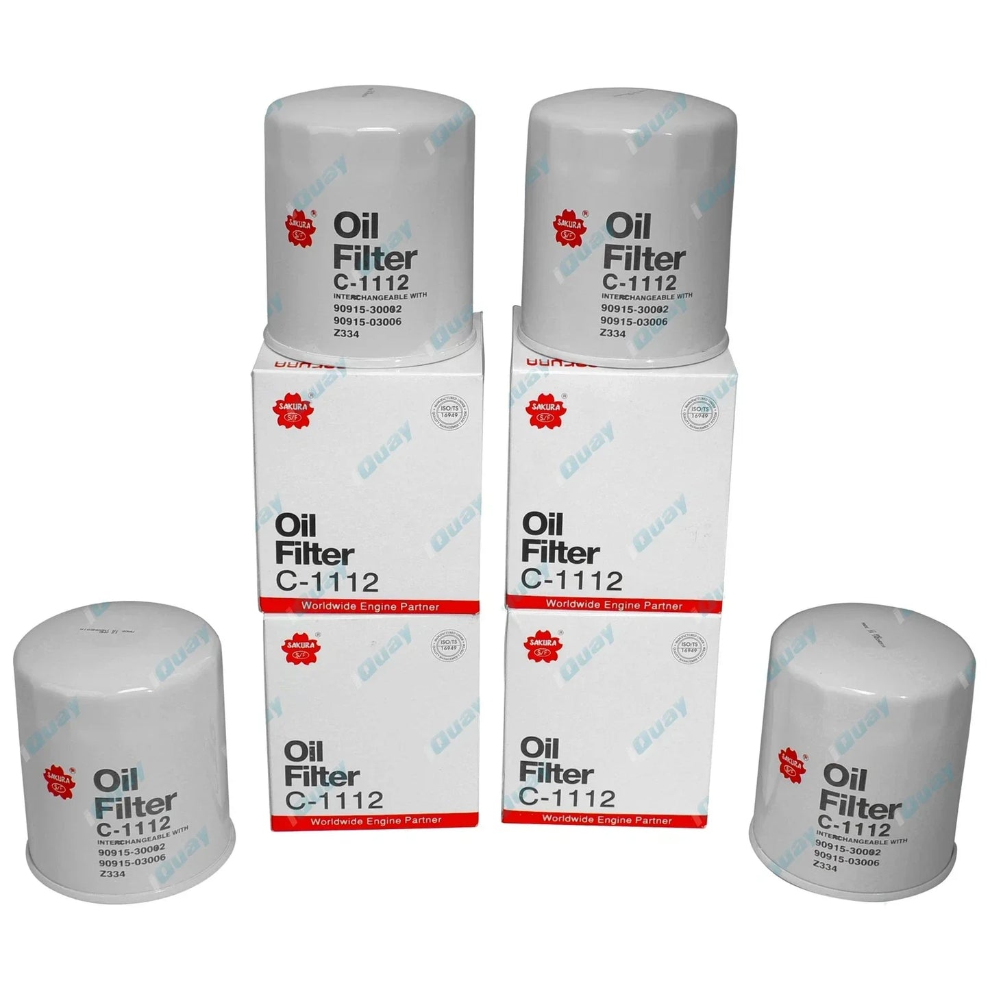 4 Oil Filters for Prado Land Cruiser Diesel KZJ90 KZJ95 KZJ120 1KD-TE KZJ73