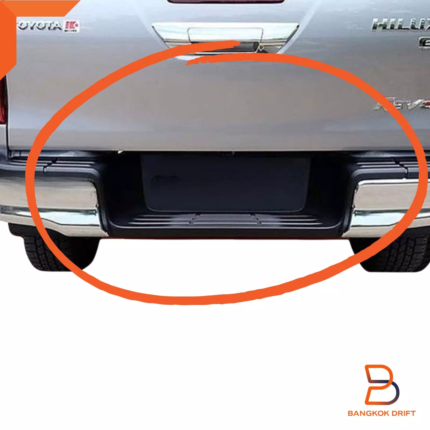 Rear Bumper Plate Cover for Toyota Hilux Ute (2015-2024)
