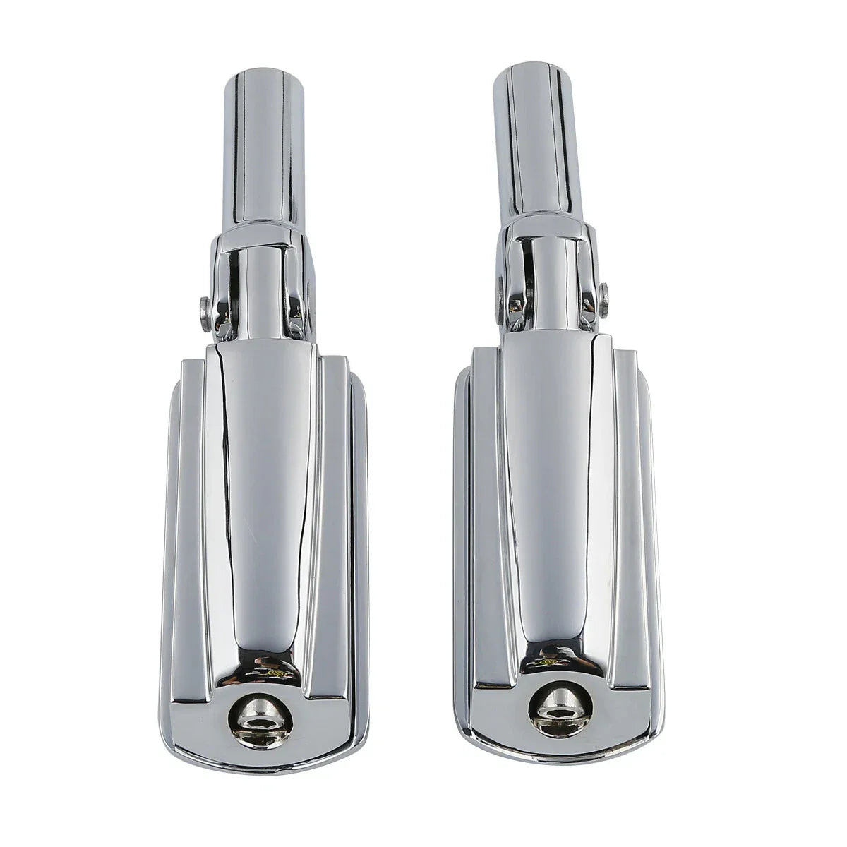 Pair Chrome Passenger Foot Pegs for Harley Softail Slim (2012-2017)